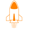 orange spaceship
